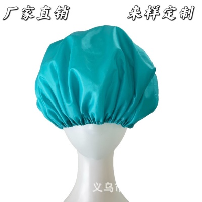 Bonnet de bain simple en tissu polyester double couche
