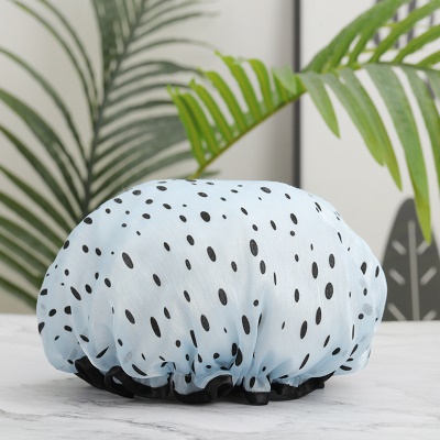 Bonnet de bain à double couche en fil de filet