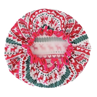 Bonnet de bain en dentelle en tissu serti