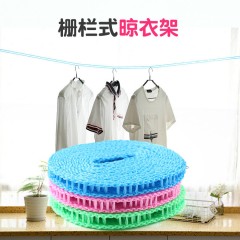 Cordes à linge en nylon ultra robuste double alignement Compartiment pour cintre point de support à crochets