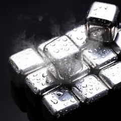 cube de glace en acier  inoxydable