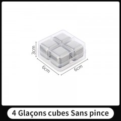 cube de glace en acier  inoxydable