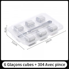 cube de glace en acier  inoxydable