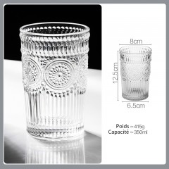 Verre ultra résistant à la chaleur (café-thé chaud et glacé-eau chaude et froide-autre boisson)