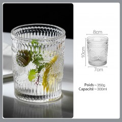 Verre ultra résistant à la chaleur (café-thé chaud et glacé-eau chaude et froide-autre boisson)