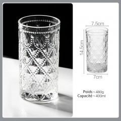 Verre ultra résistant à la chaleur (café-thé chaud et glacé-eau chaude et froide-autre boisson)