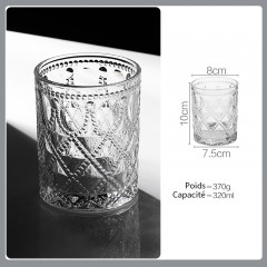 Verre ultra résistant à la chaleur (café-thé chaud et glacé-eau chaude et froide-autre boisson)