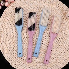 Brosse multifonction manche plastique Lavage à poils souples entretient cheveux chaussures vêtements