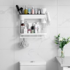 Porte-serviettes Etagère rangement pour salle de bain