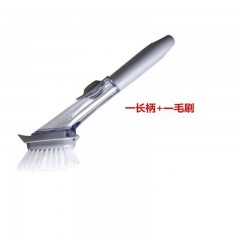 Brosse à vaisselle combinée d'un réservoir à savon liquide