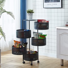 étagère mobile de rangement en fer