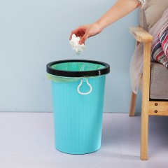 Poubelles en caoutchouc à manche sans fermeture muni Anneau pour maintien sac à ordures