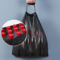 Sacs à ordures en plastique muni de corde de soutien et fermeture rapide