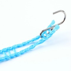 Cordes à linge en nylon ultra robuste double alignement Compartiment pour cintre point de support à crochets