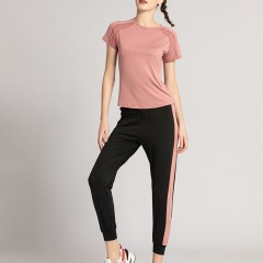 Ensemble tenue de sport Short et t-shirt à manches courtes respirant 2 pièces