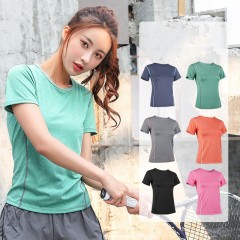 Vêtements de sport de fitness Top col rond