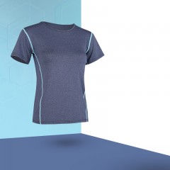 Vêtements de sport de fitness Top col rond