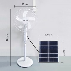 Ventilateur solaire sur pied avec télécommande