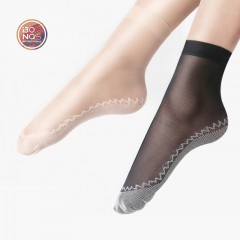 Bas resilles courts pour femmes antidérapants
