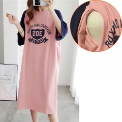 Robe d'allaitement longue et ample