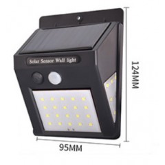 Lampe murale solaire extérieure  avec  détecteur de mouvement