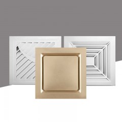 Bouche d'aération plafond pour ventilation et aspiration d'air