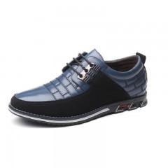 Chaussures en cuir casual à tête ronde confortable pour hommes
