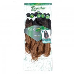 Mèches  en fibre  synthétique avec cheveux bouclés de couleur gradient
