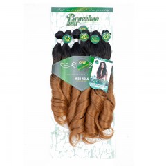 Mèches  en fibre  synthétique avec cheveux bouclés de couleur gradient