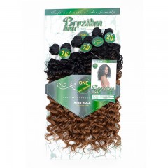 Paquet de mèches en fibre chimique pour cheveux bouclés gradient