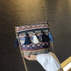 Sac à bandoulière tissé pour femme