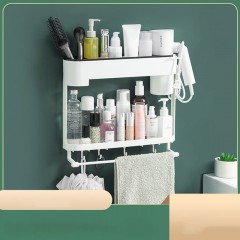 Porte-serviettes Etagère rangement pour salle de bain