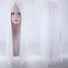 Perruque en fibre  synthétique à  cheveux lisses et longs