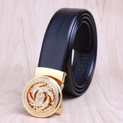 Ceinture en cuir pour hommes avec boucle automatique