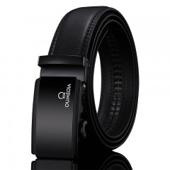 Ceinture en cuir de vache pour hommes 2 couches en cuir de vache avec boucle automatique