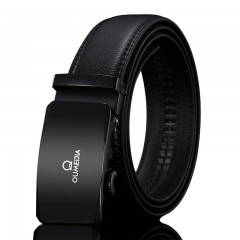 Ceinture en cuir de vache pour hommes 2 couches en cuir de vache avec boucle automatique