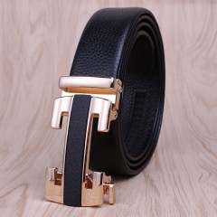 Ceinture en cuir de vache pour homme avec boucle automatique