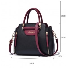 Sac à main pour femmes avec fermeture éclair en cuir PU