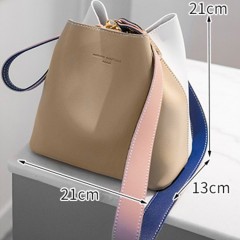 Sac à bandoulière en cuir PU simple pour femmes