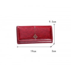 Portefeuille femme long vintage  cuir PU