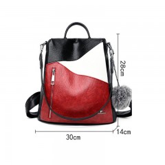 Sac à dos pour femmes en cuir PU