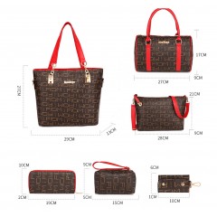 Ensemble  sacs de 6 pièces en cuir PU pour femme
