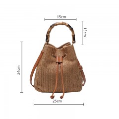 Sac à main pour femme en paille à une épaule