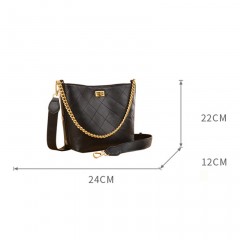 Sac à bandoulière pour femme en cuir synthétique