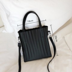 Sac à main pour femme à rayures simples