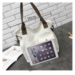 Sac à bandoulière  en toile pour femme