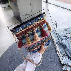 Sac à bandoulière tissé pour femme