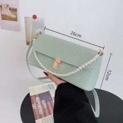 petit Sac à main de luxe et bandoulière pour femme avec perles en relief