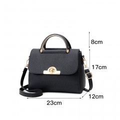 Sac à bandoulière en cuir PU Litchi résistant à la friction