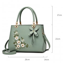 Sac à main brodé en cuir PU